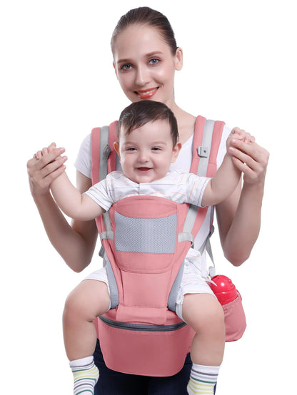 Baby Carrier Waist Stool with Multiple Carrying Positions All Seasons Use for Infants and Toddlers