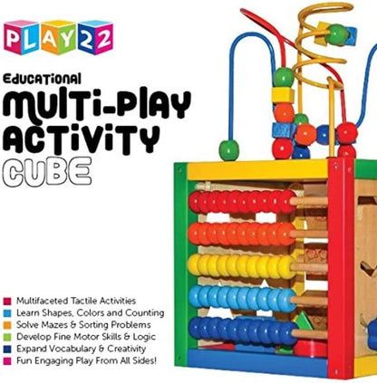 Wooden Activity Cube