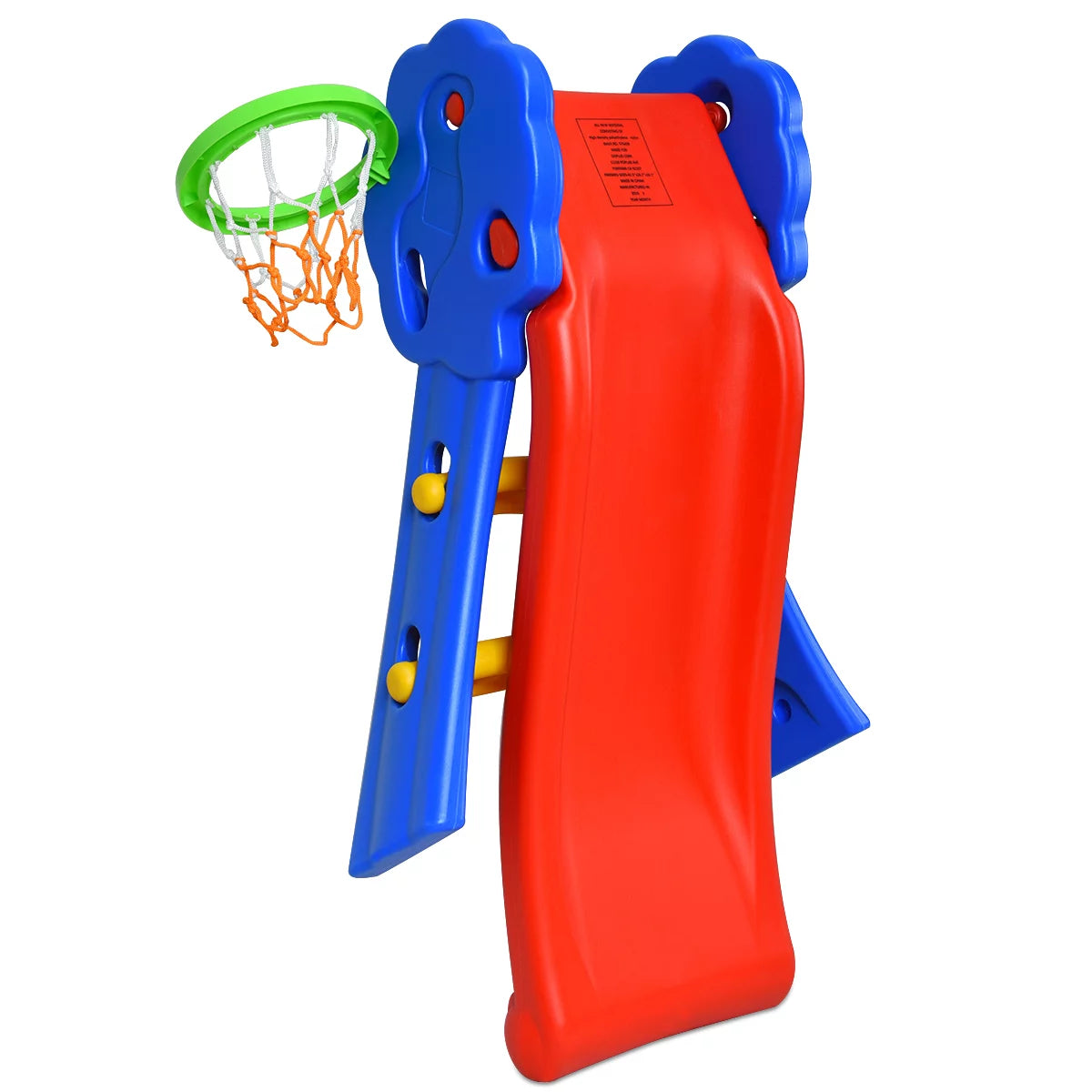 Children Kids Toddlers Folding Slide with Bask