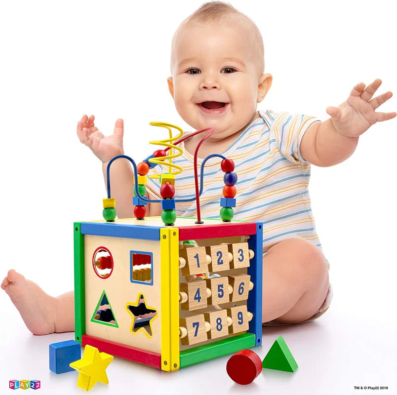 Wooden Activity Cube