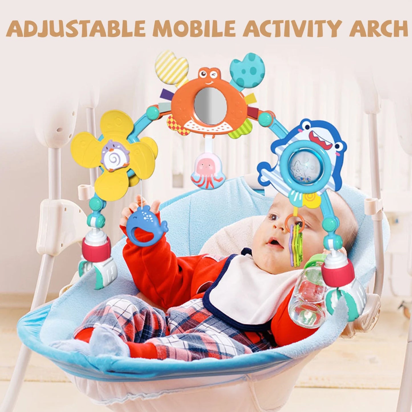 Baby Toys, Baby Stroller Arch Toys, Baby Car Seat Toys, Infant Toys, Toddler Toys Boy Girl 0 3 6 9 12 24 Months