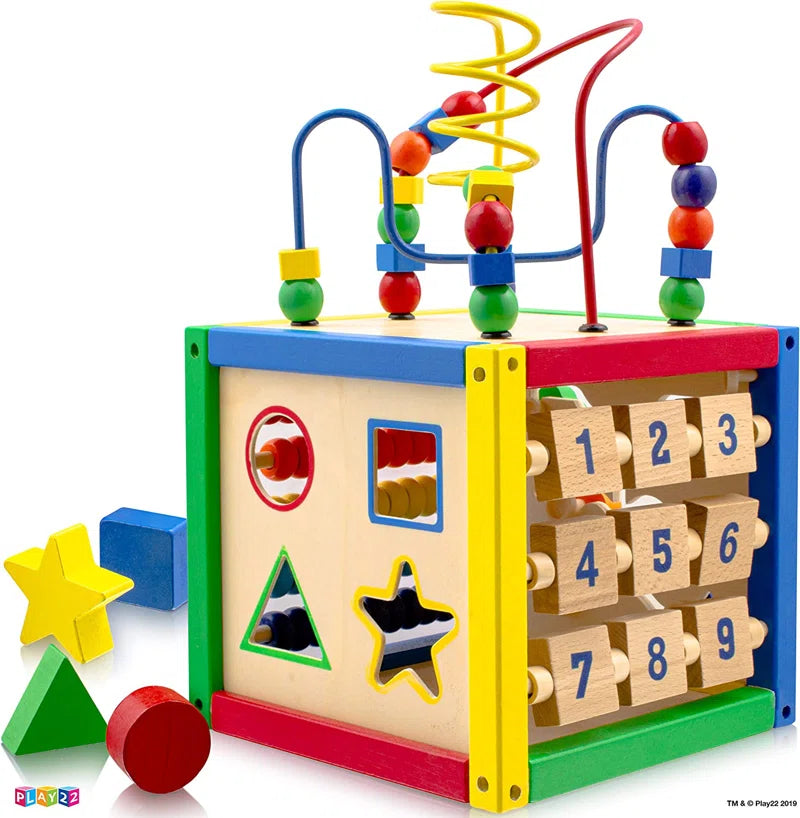 Wooden Activity Cube