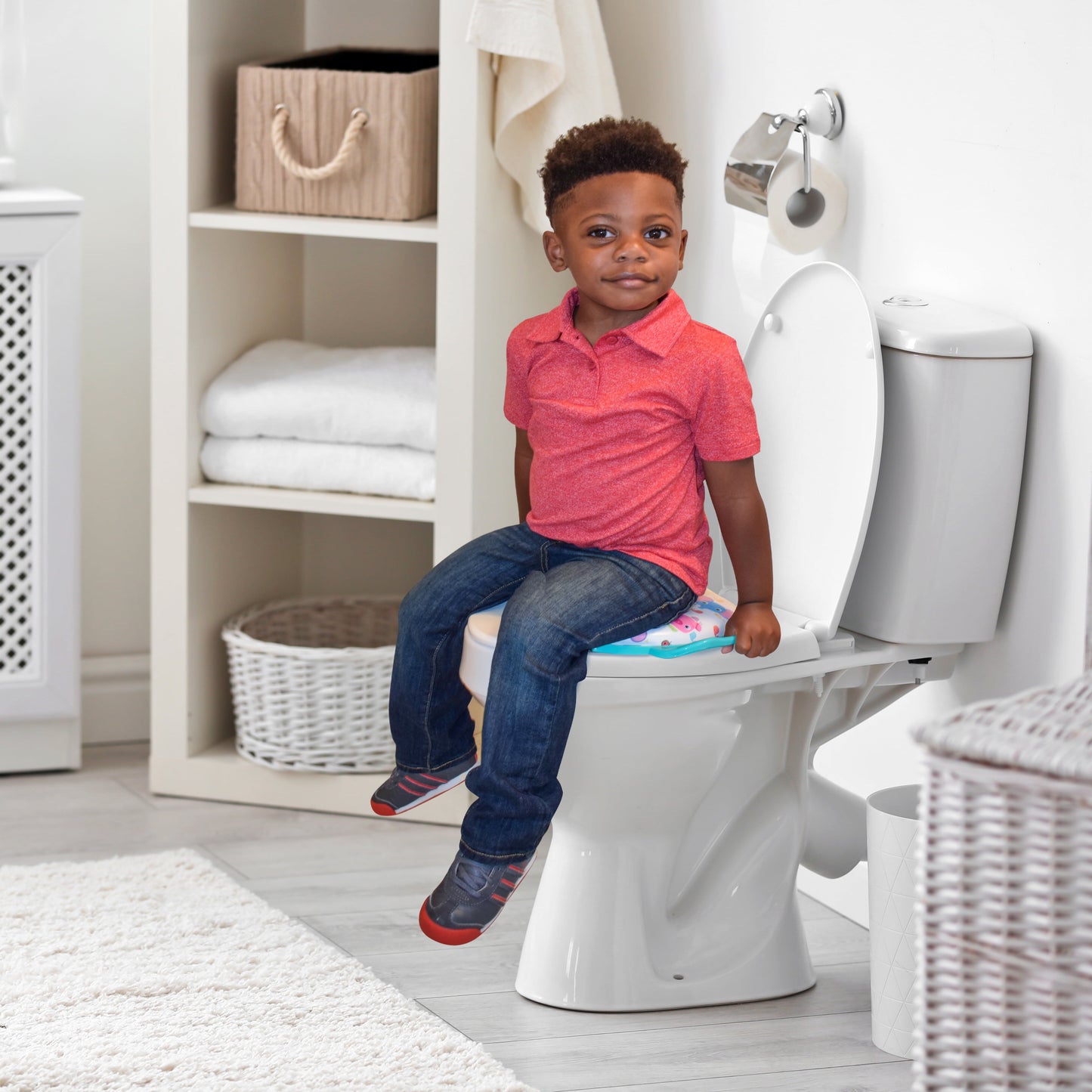 Soft Potty Training Seat with Storage Hook and Handles, Toddlers 12+ Months, Unisex