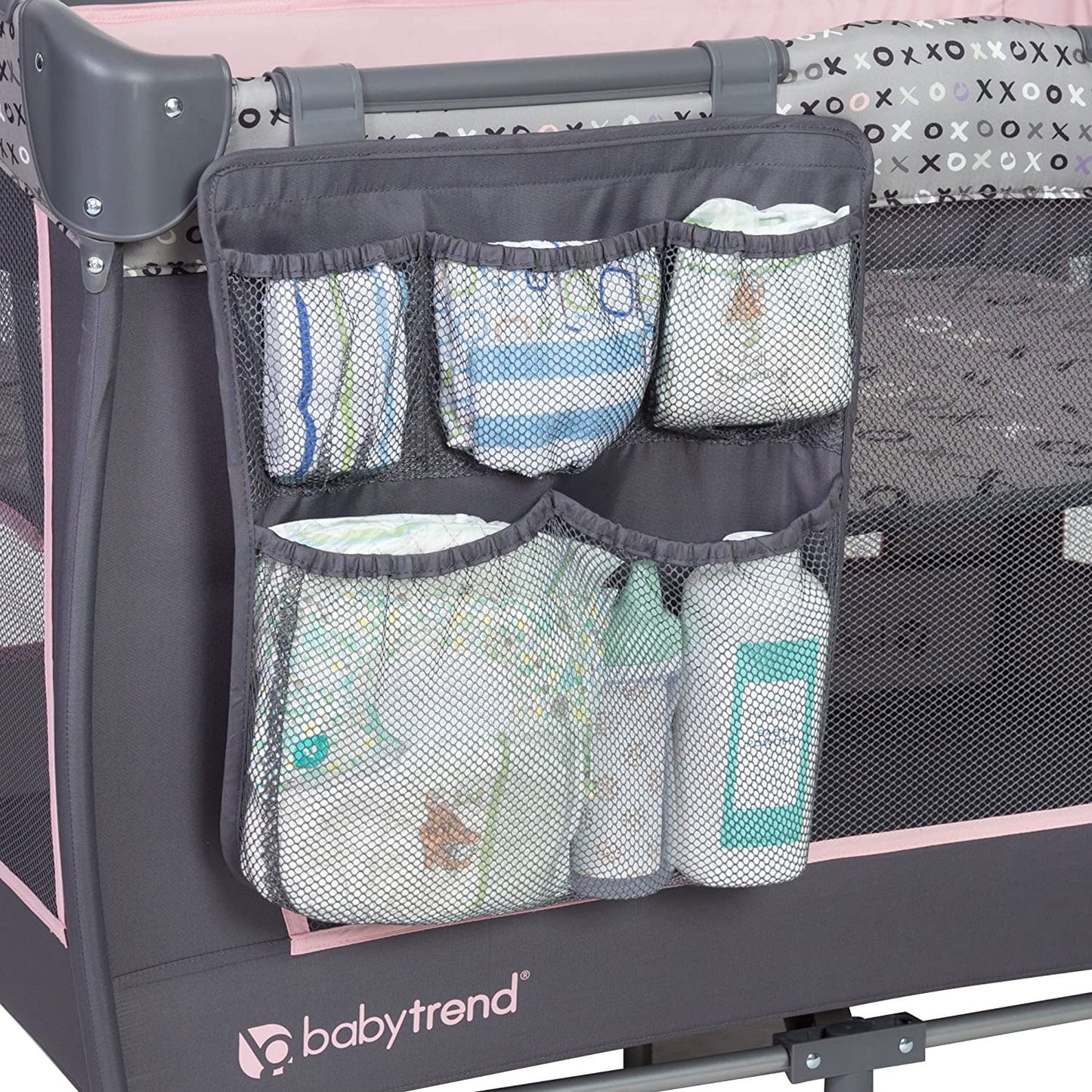 Portable Infant Trend-E Nursery Center Bassinet, Starlight Pink