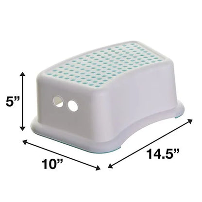 1-Step Stool for Toddlers with Anti-Slip Rubber Dots Aqua