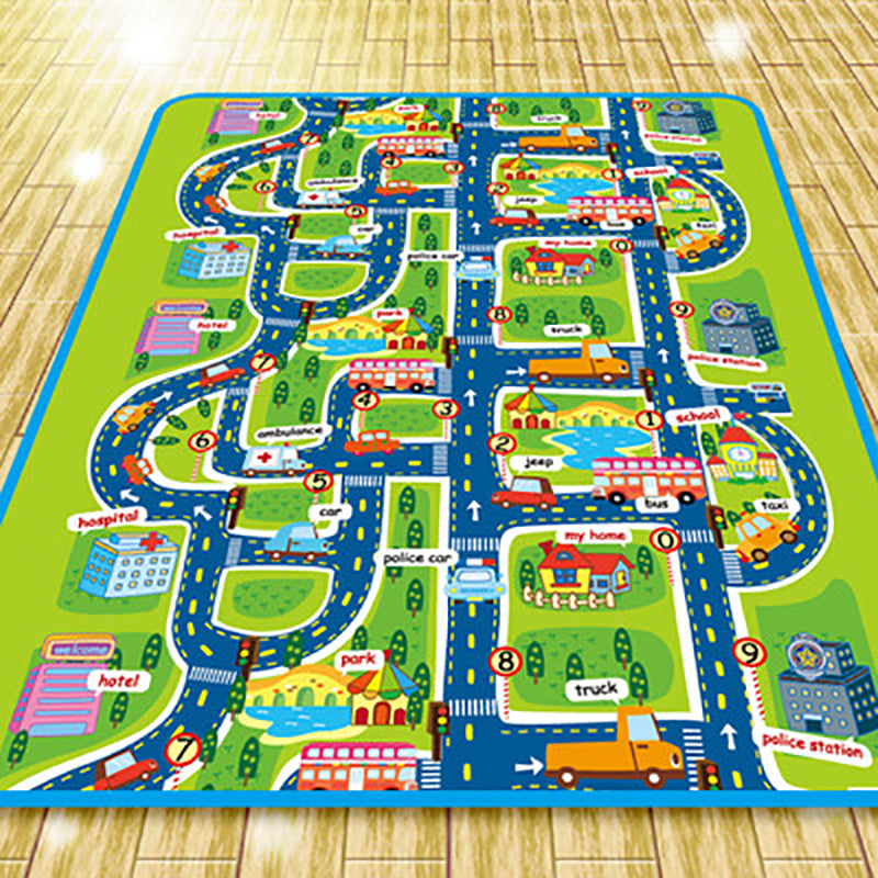 City Traffic Map Baby Crawling Mat Mat