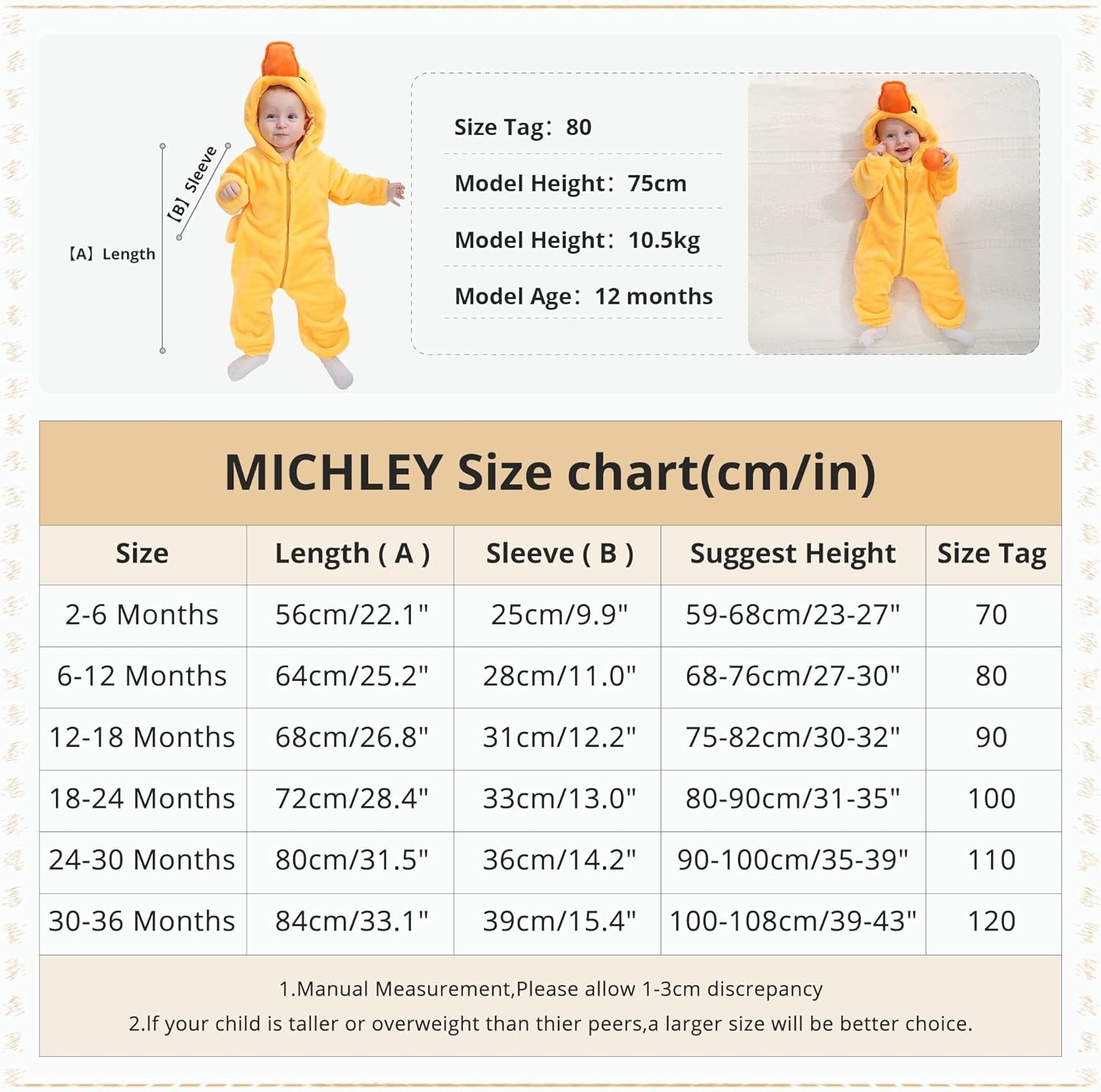 Unisex Baby Animal Costume Winter Autumn Hooded Romper Halloween Cosplay Jumpsuit Outfits