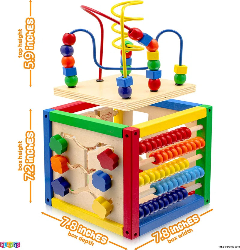 Wooden Activity Cube