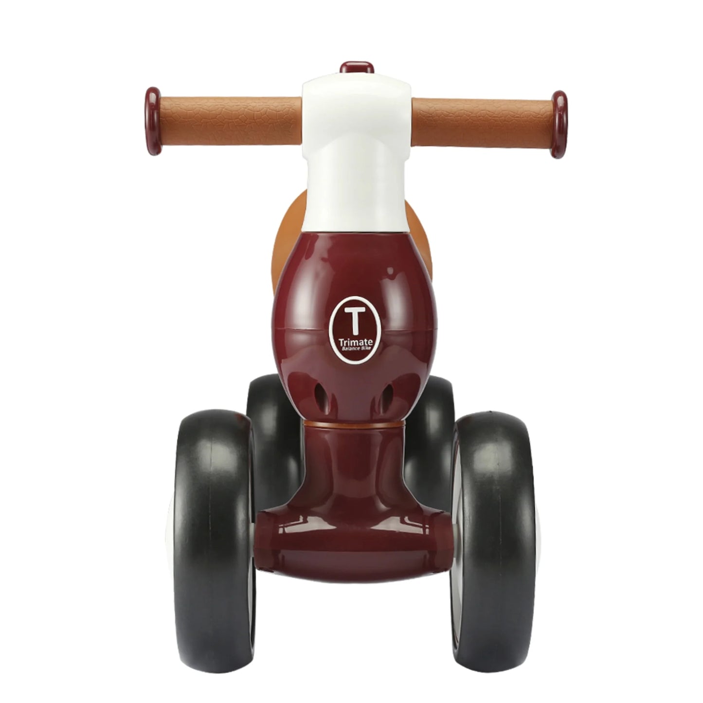 Baby Walker Balance Bike, Wine Red - Perfect Ride-On Toy for 1-Year-Olds, with 4 Wheels, Ideal for Boys and Girls (12-24 Months)