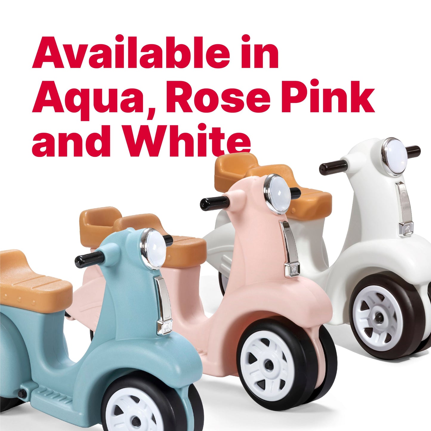 Ride along Aqua Scooter Foot to Floor Ride on Toy for Toddlers