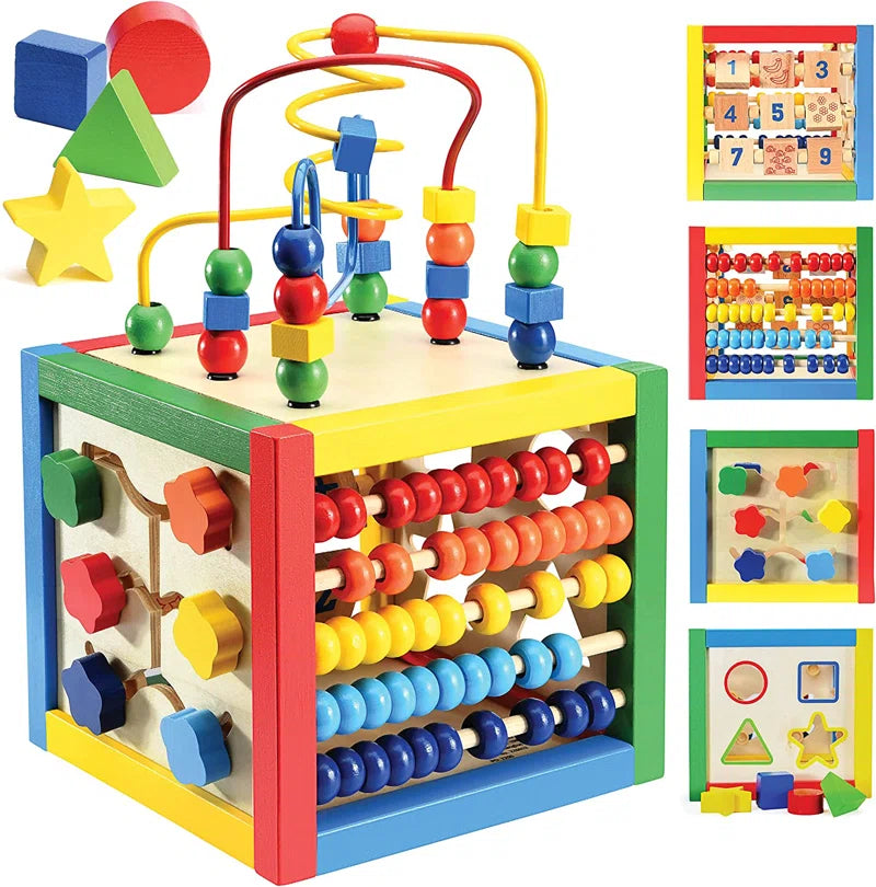 Wooden Activity Cube