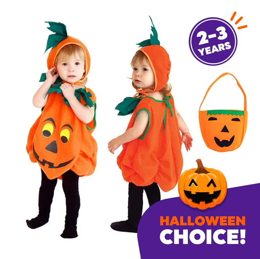 Halloween Pumpkin Costume for Toddlers Baby Boys Girls Kids, Cosplay Pumpkin Cutie Pie Costume Suits