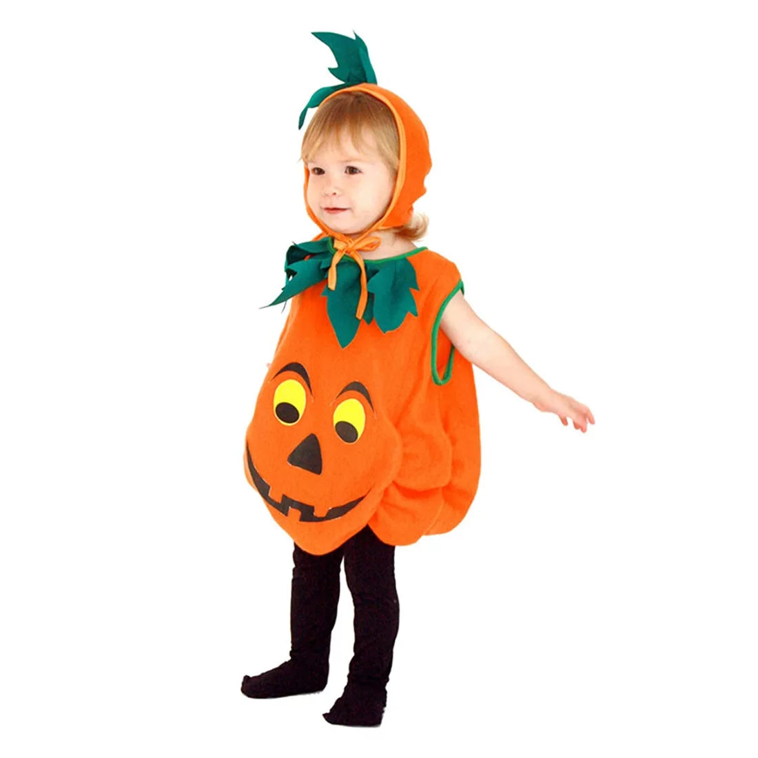 Halloween Pumpkin Costume for Toddlers Baby Boys Girls Kids, Cosplay Pumpkin Cutie Pie Costume Suits