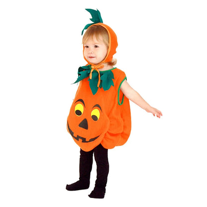 Halloween Pumpkin Costume for Toddlers Baby Boys Girls Kids, Cosplay Pumpkin Cutie Pie Costume Suits