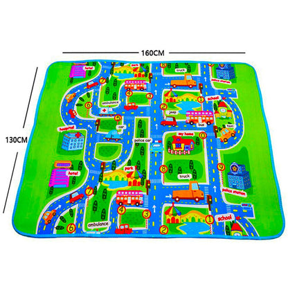 City Traffic Map Baby Crawling Mat Mat