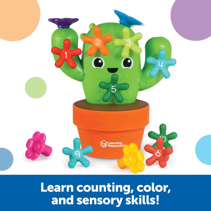 Carlos the Pop & Count Cactus - 16 Pieces, Educational Toys for Boys and Girls Ages 18+ Months, Toddler Toys