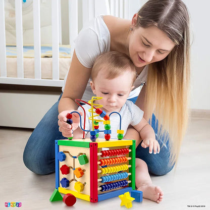 Wooden Activity Cube